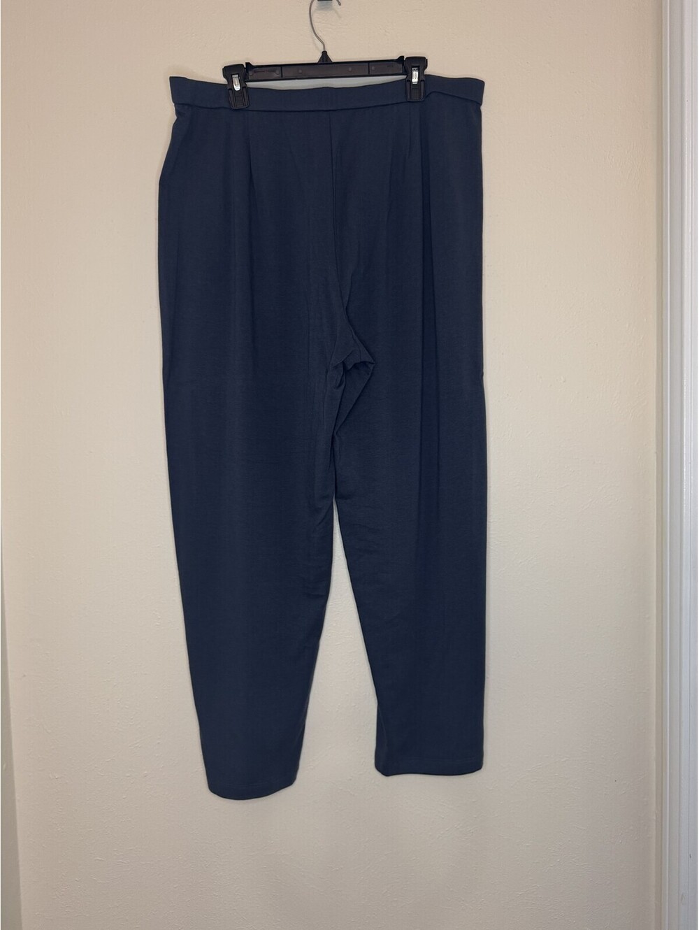 Eileen Fisher XL Slouch Ankle Pant Ocean Tencel/Cotton Blend NWT